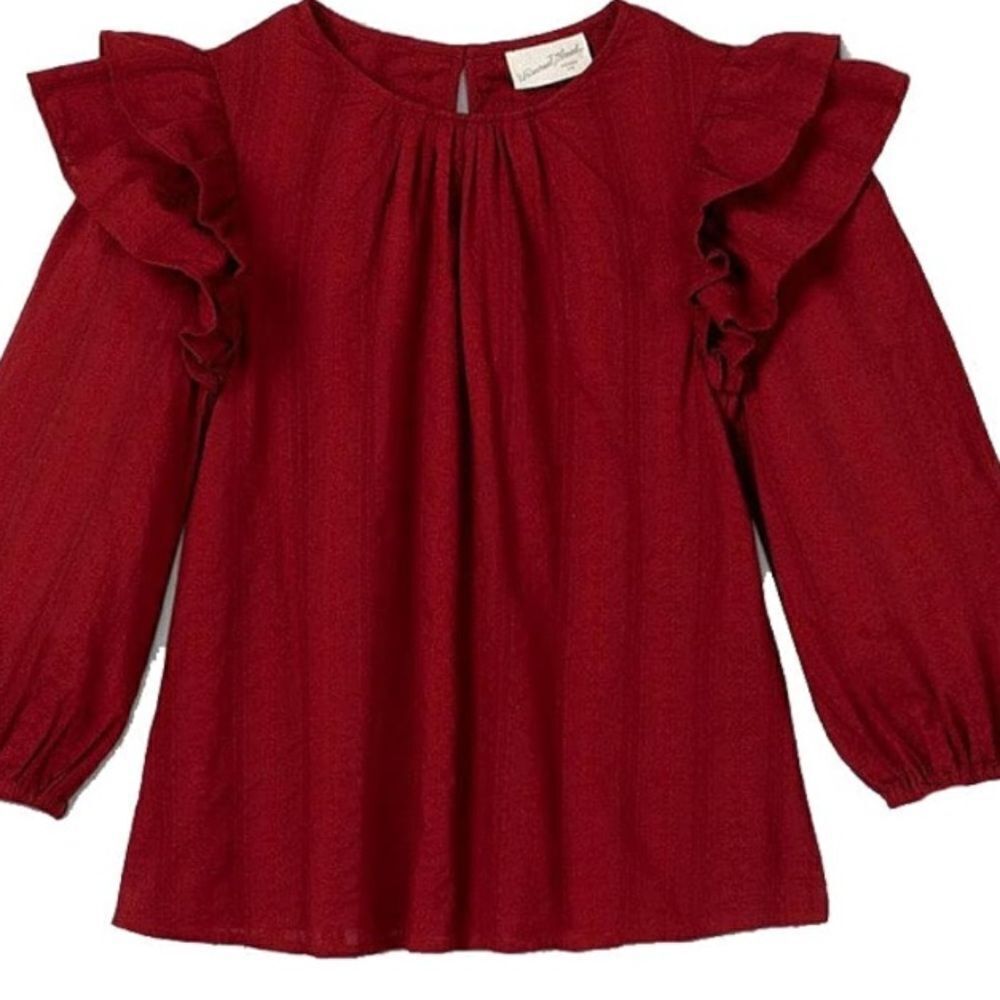 Universal Thread Double Ruffle Puff 3/4 Puff Slee… - image 2